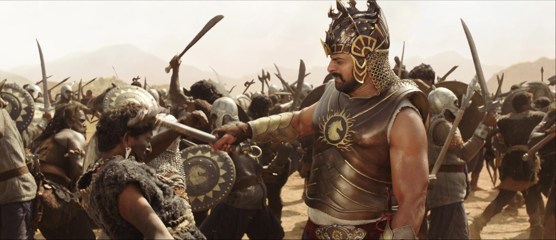 Bãhubali: The Beginning (2015), wide, 2.32:1 — film still
