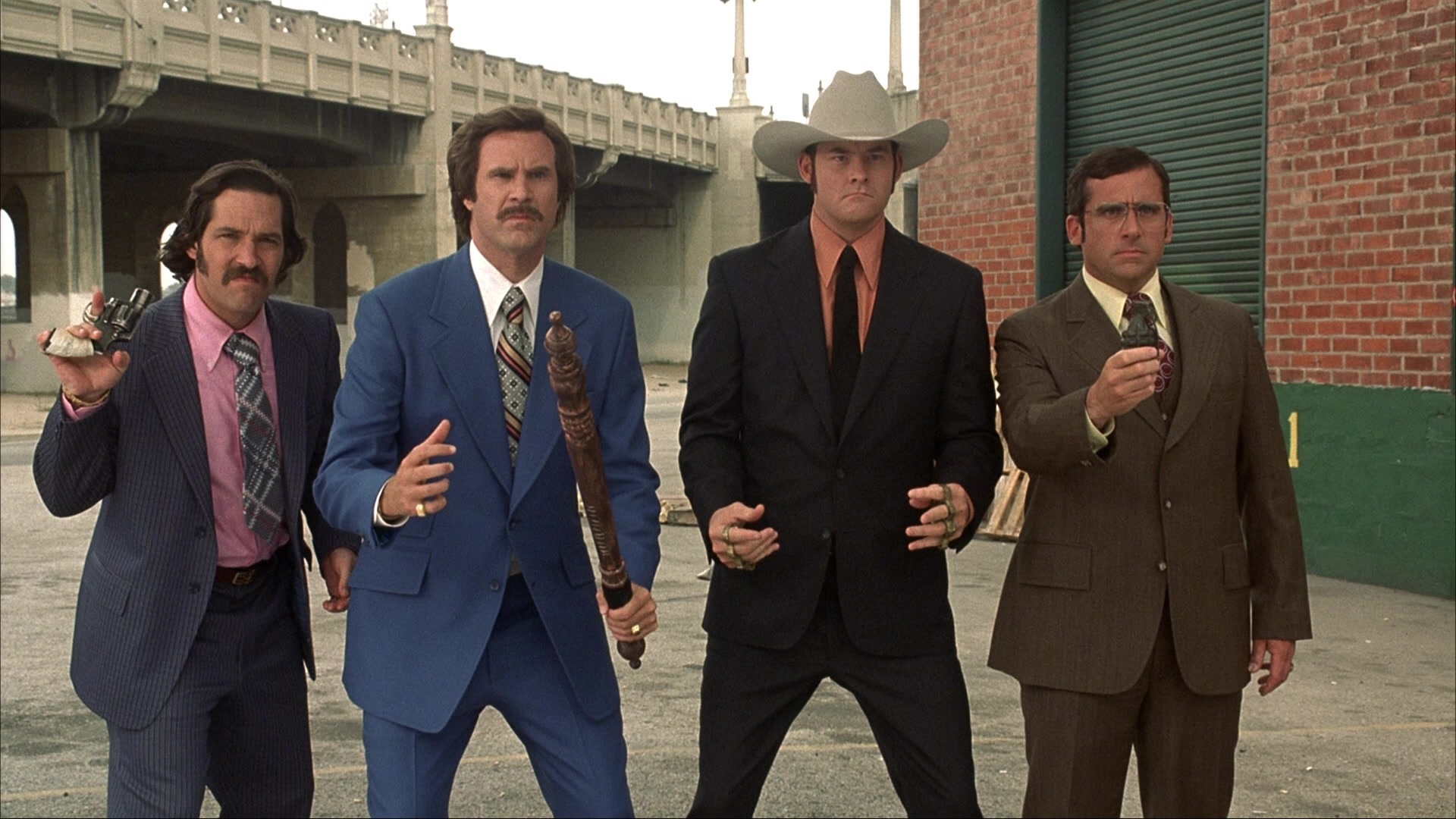 Anchorman: The Legend of Ron Burgundy (2004), wide, 1.78:1 — film still