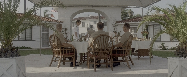 Wide shot frame from A Few Good Men — sitting, table, dialogue