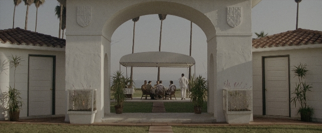 Wide shot frame from A Few Good Men — sitting, table, dialogue