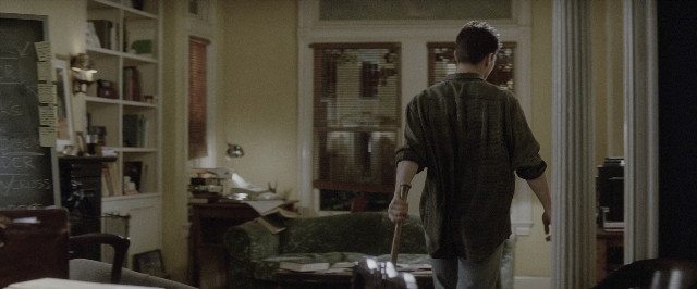 Wide shot frame from A Few Good Men — walking, room, table