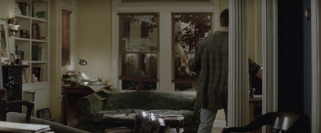 Wide shot frame from A Few Good Men — standing, room, table