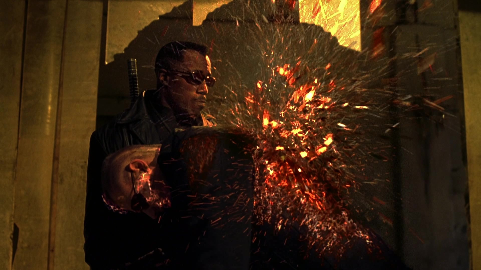 Blade II (2002), wide, 1.78:1 — film still