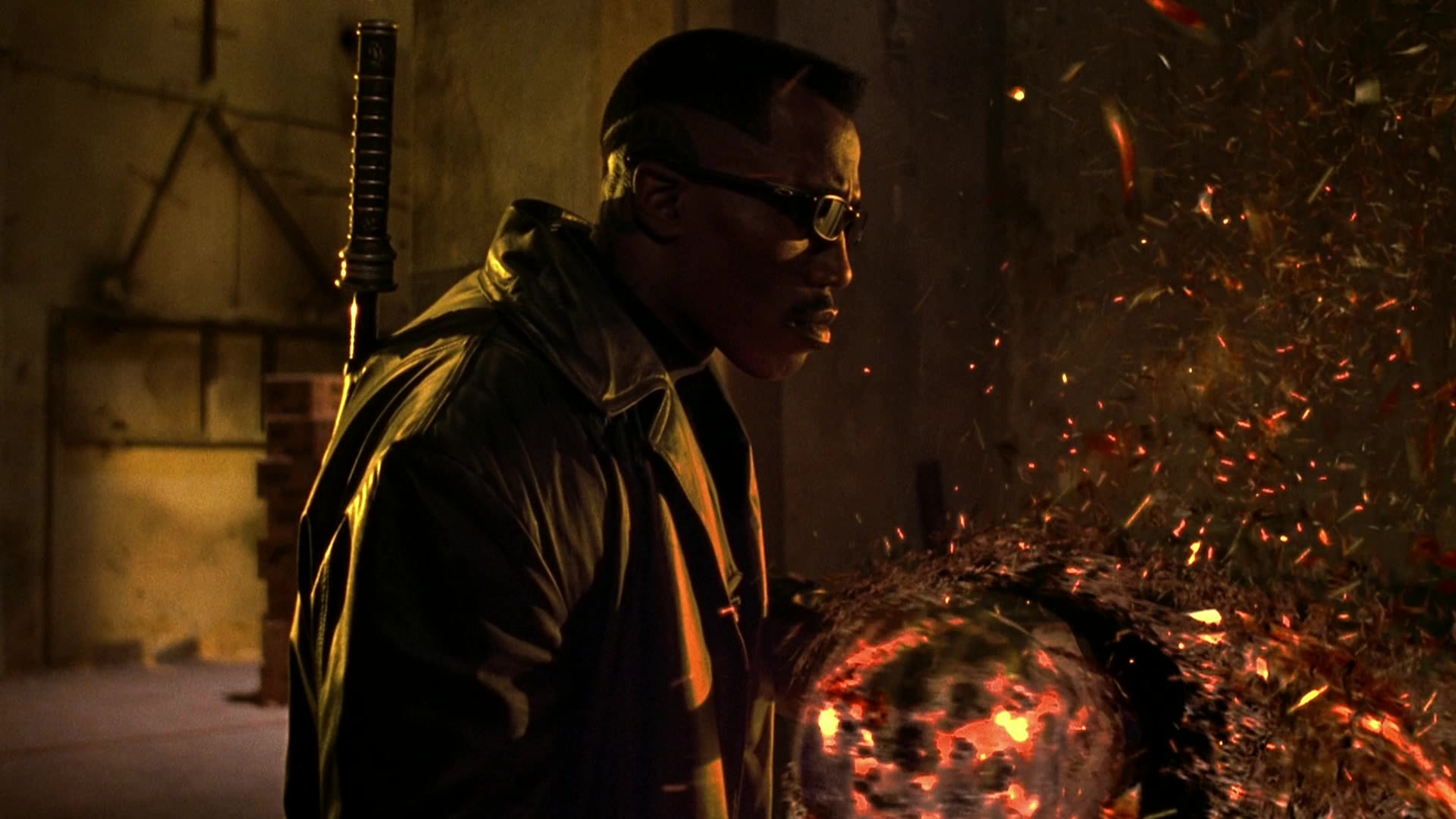 Blade II (2002), wide, 1.78:1 — film still