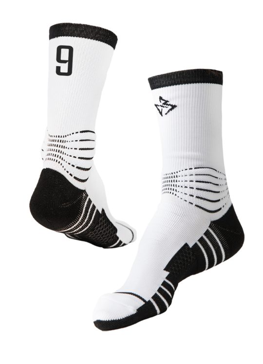 Носок с номером "9" - ComBasket ID Socks 3.0 White