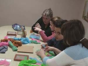 Живопись шерстью