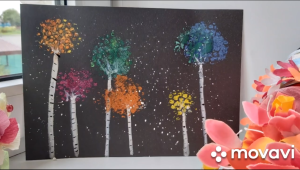 Онлайн творческое занятие "Ночной лес"