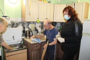 Первое занятие  в «Домашнем  микро реабилитационном  центре»