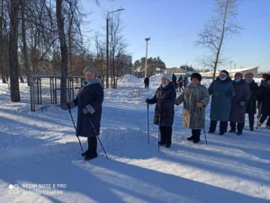 Продолжились занятия скандинавской ходьбой