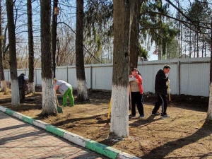 В Собинском ПНИ провели первый весенний субботник