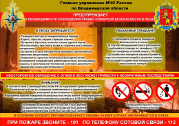 О соблюдении мер противопожарной безопасности в лесу