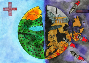 Выставка рисунков «Мир без атомных катастроф»