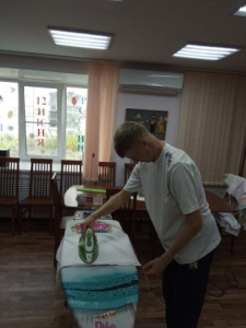 Занятие по программе «Домоводство». Учились гладить.