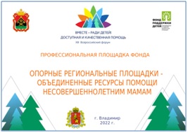 Владимирская область выступила ключевым партнером Фонда поддержки детей, находящихся в трудной жизненной ситуации. Владимирская область выступила ключевым партнером Фонда поддержки детей, находящихся в трудной жизненной ситуации.