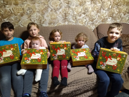 Поздравление с наступающим Новым годом детей из многодетных семей