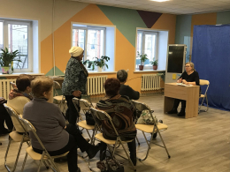 Очередное занятие в университете третьего возраста "Знание"
