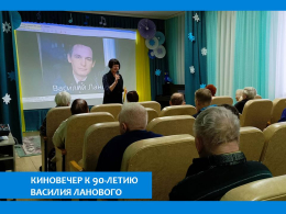 ВЕЧЕР ВОСПОМИНАНИЙ «ВАСИЛИЮ ЛАНОВОМУ ПОСВЯЩАЕТСЯ» 