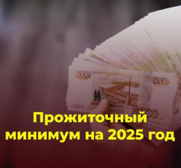 Прожиточный минимум на 2025 год