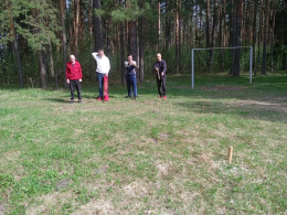 Тренировка по городошному спорту