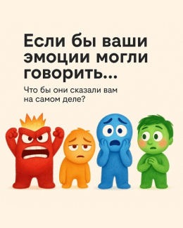 Что бы сказали ваши эмоции, если бы могли говорить?