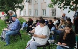 Совместный пленэр в историческом центре города