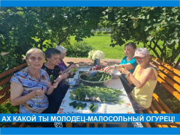Ах какой ты молодец — малосольный огурец!