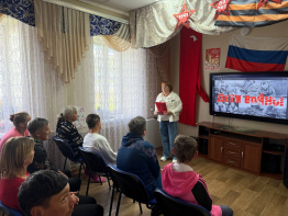 Тематический час «Война глазами детей»