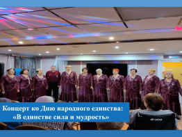 В единстве – сила и мудрость: концерт ко Дню народного единства!