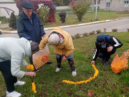 «Яркий, осенний, цветочный пейзаж»