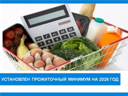 Прожиточный минимум на 2026 год