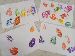 Мастер-класс «Рисование отпечатками листьев».