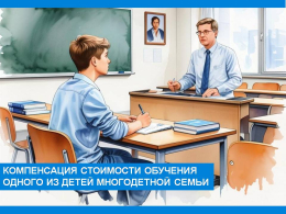 Напоминаем, что 1 января 2025 г. многодетные семьи региона имеют право на 50-процентную компенсацию за платное обучение одного из детей в вузе или колледже.