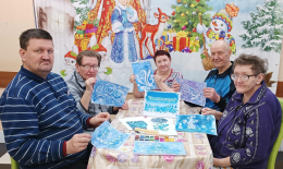 РИСУЕМ ЗИМНИЕ УЗОРЫ ВОСКОМ