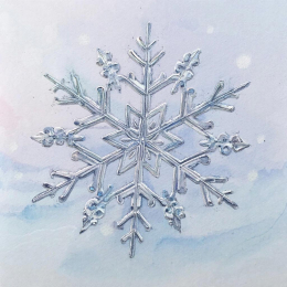 Серебристые снежинки