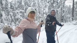 Едем на лыжах за хорошим настроением