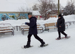 «Снегоступинг, зимний отдых»