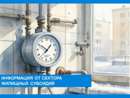 Информация от сектора жилищных субсидий