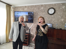 Выступление вокально - эстрадного дуэта «НикОля».