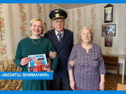 Акция «Визиты внимания» к нашим мужчинам, ветеранам, семьям военных, у которых сыновья проходят службу в зоне СВО, семьям погибших в зоне СВО, состоящих на надомном обслуживании. 