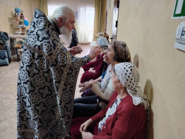 Обряд соборования в стенах Суздальского дома-интерната