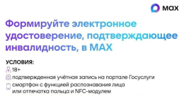 Получить электронное удостоверение, подтверждающее льготы по инвалидности, можно через МАХ или МФЦ