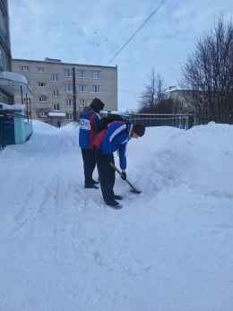 Снежный десант в действии