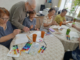 Творческий мастер-класс в технике «акварель»