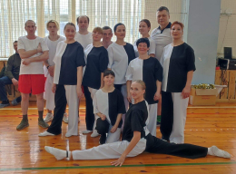 Соревнованиях по чир спорту "Ликующие сердца"