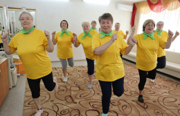 Наши  подопечные устроили настоящий флешмоб 