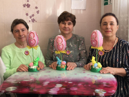 В отделении дневного пребывания "Активное долголетие" состоялось творческое мероприятие, посвященное приближающемуся православному празднику Пасхи. 
