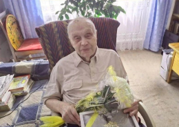 Министр социальной защиты населения поздравила 100 - летнего юбиляра