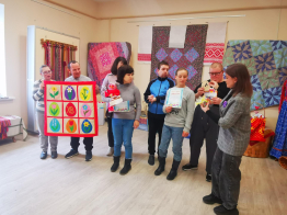 Участники ГКП "Движение вверх" - победители районного конкурса декоративно-прикладного творчества "Пасхальные традиции"