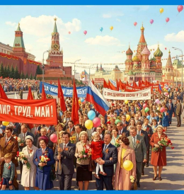 С Днём труда и весны!