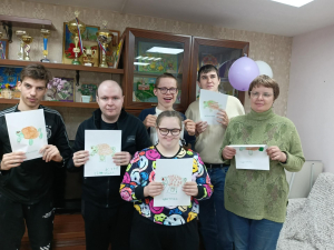 Подопечные социально - реабилитационного отделения вновь встретились с заведующей библиотекой № 7 - Лилией Анатольевной  Юсиповой.